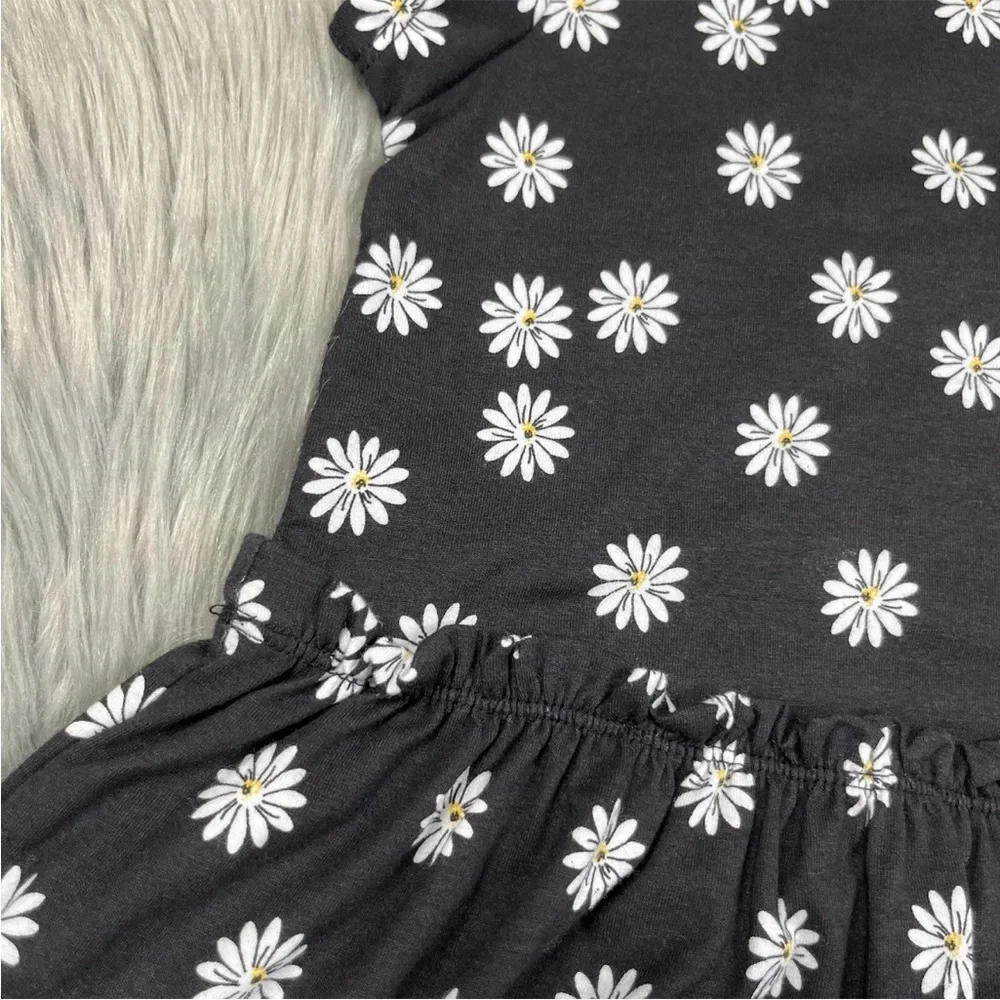 Tucker & Tate Girls Black White Daisy Floral Dress Size 8